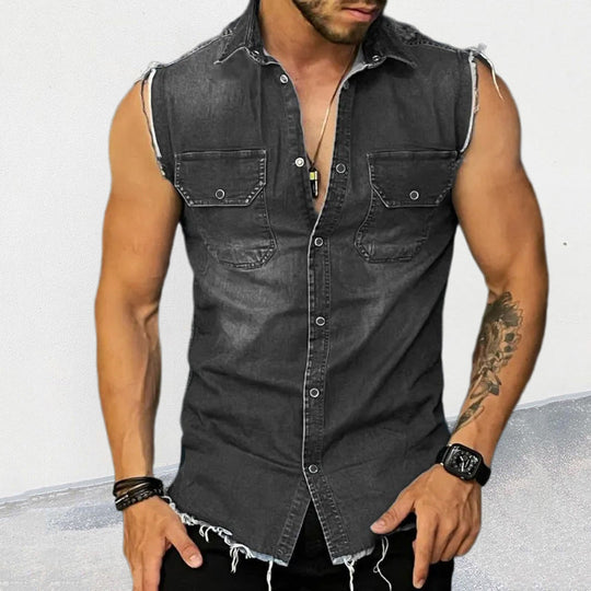 Kalle - Tyylikäs Vintage Denimmihka Miehille
