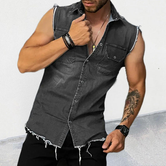 Kalle - Tyylikäs Vintage Denimmihka Miehille