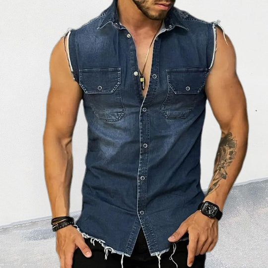 Kalle - Tyylikäs Vintage Denimmihka Miehille