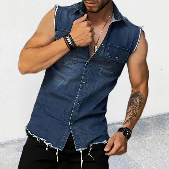 Kalle - Tyylikäs Vintage Denimmihka Miehille