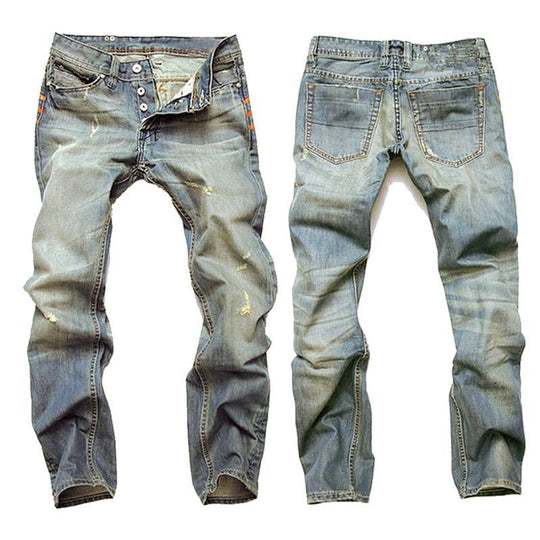Elias | Tyylikkäät Miesten Kuluneet Skinny-Farkut
