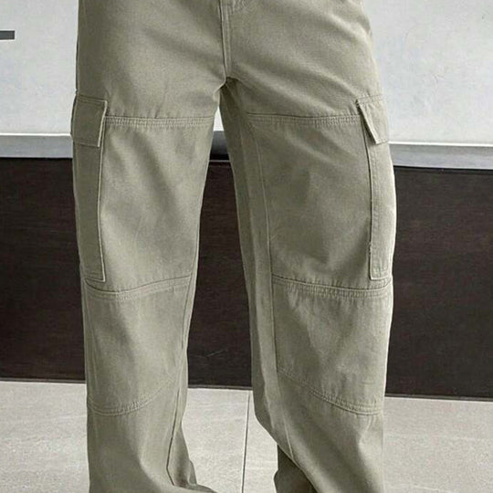 Olli | Miesten Vintage Cargo-housut Puuvillasta