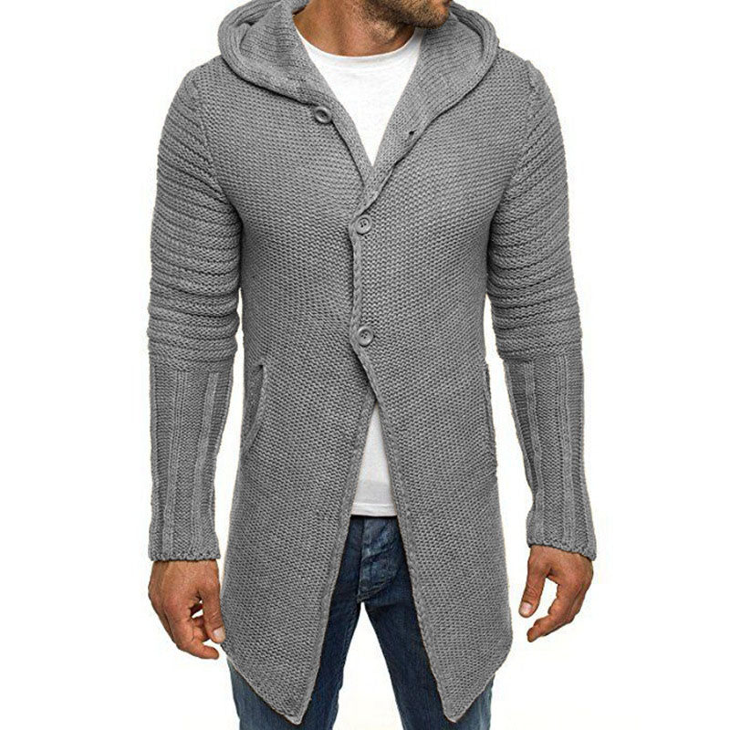 Eetu - Tyylikäs Miesten Hupparimallinen Neulecardigan