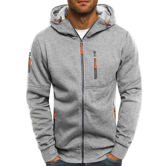Mikko | Tyylikäs Slim Fit Vetoketjullinen Urheiluhuppari