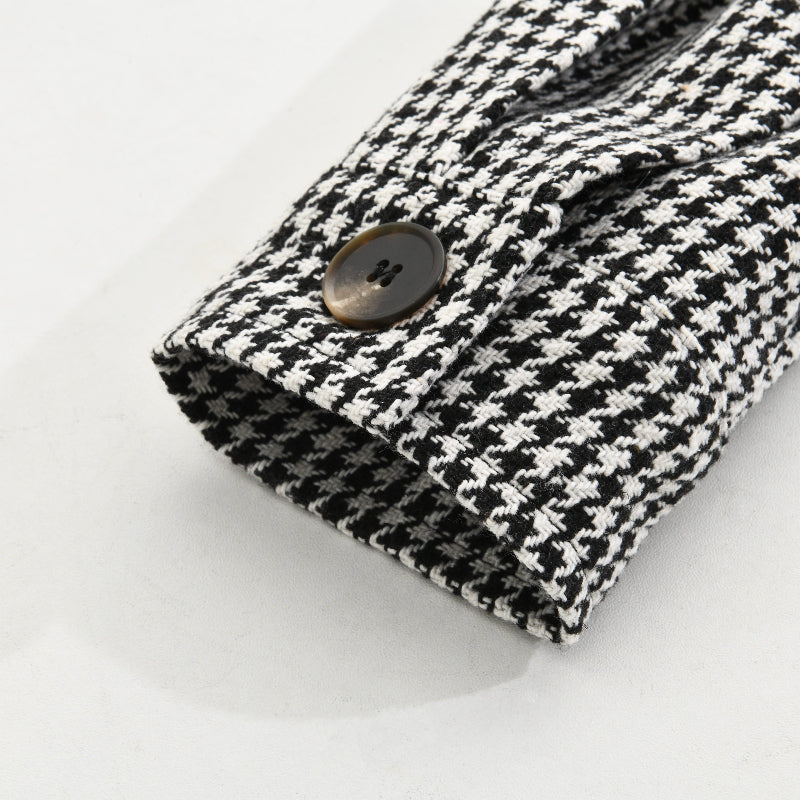 Miehille Tyylikäs Vintage Houndstooth-Hattu