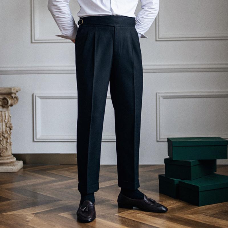 Aleksi | Tyylikkäät Neapolitan slim straight -housut