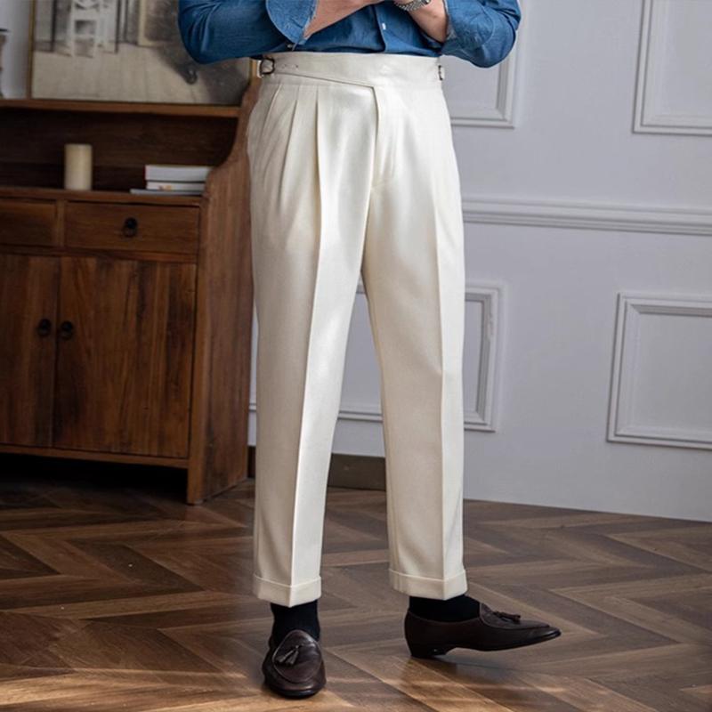 Aleksi | Tyylikkäät Neapolitan slim straight -housut