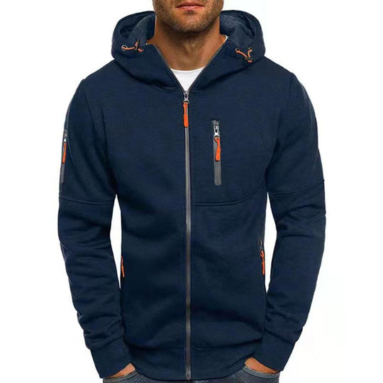 Mikko | Tyylikäs Slim Fit Vetoketjullinen Urheiluhuppari