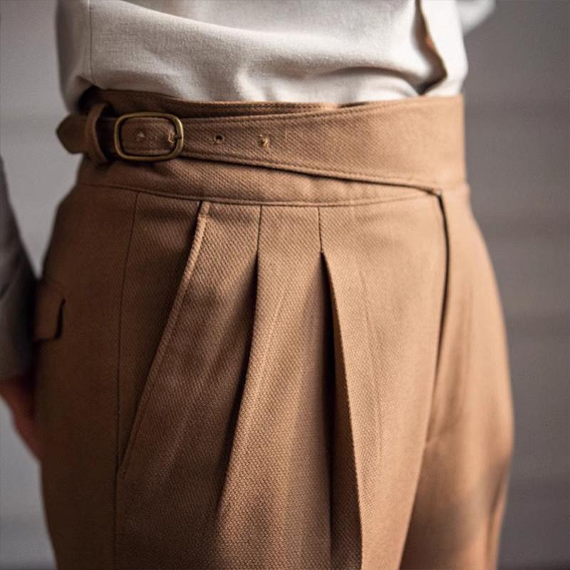 Aleksi | Tyylikkäät Neapolitan slim straight -housut