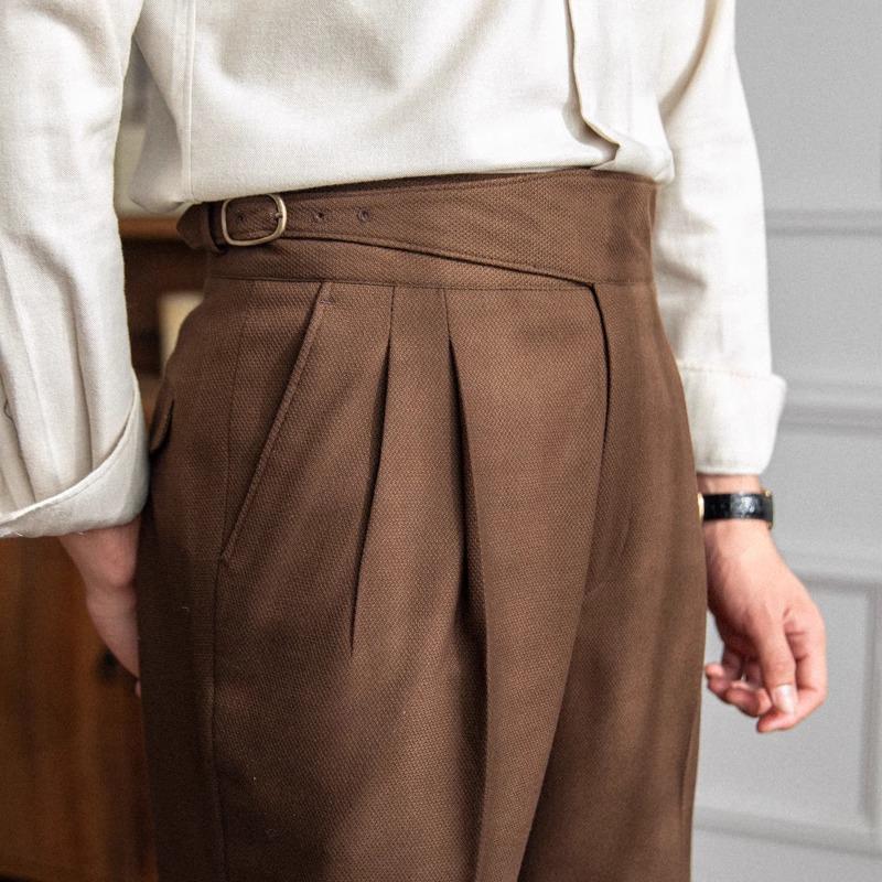Aleksi | Tyylikkäät Neapolitan slim straight -housut