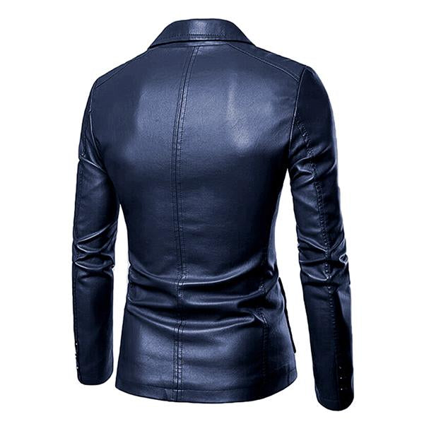 Matias | Tyylikäs Vintage-tyylinen Slim Fit PU-bleiseri