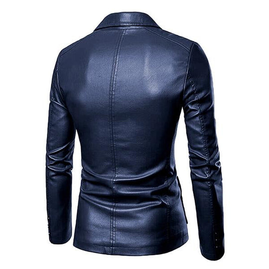 Matias | Tyylikäs Vintage-tyylinen Slim Fit PU-bleiseri