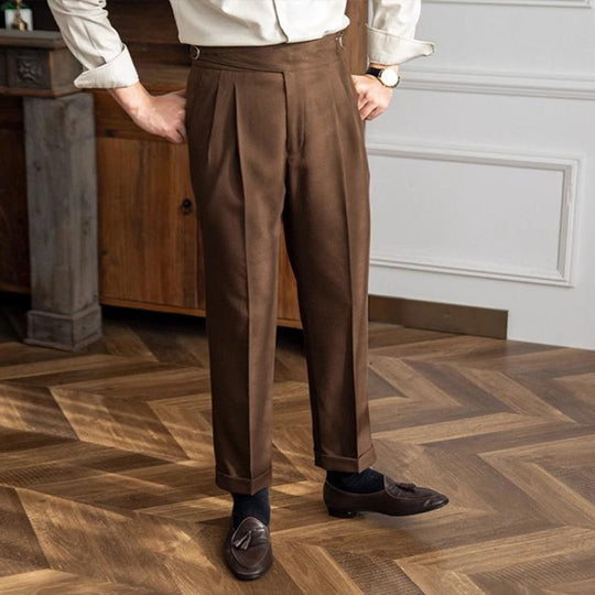 Aleksi | Tyylikkäät Neapolitan slim straight -housut