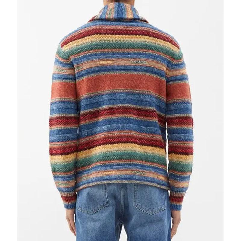 Tyylikäs Miesten Vintage Sateenkaari Värilohkolla