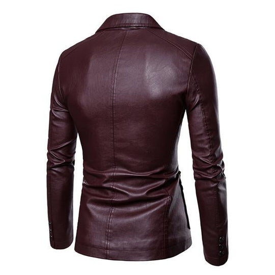 Matias | Tyylikäs Vintage-tyylinen Slim Fit PU-bleiseri
