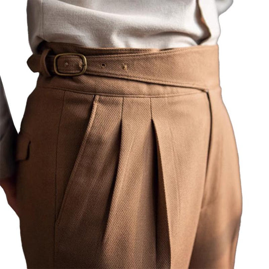 Aleksi | Tyylikkäät Neapolitan slim straight -housut