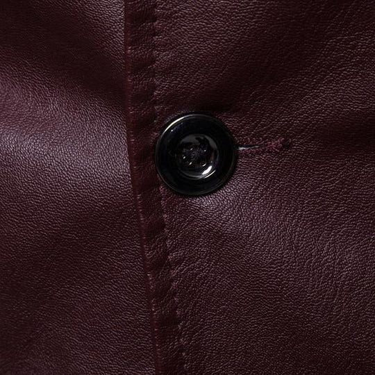 Matias | Tyylikäs Vintage-tyylinen Slim Fit PU-bleiseri
