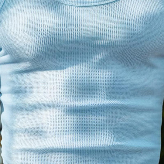 Matti | Tyylikäs Miesten Slim Fit Waffle-U-Tankkitoppi