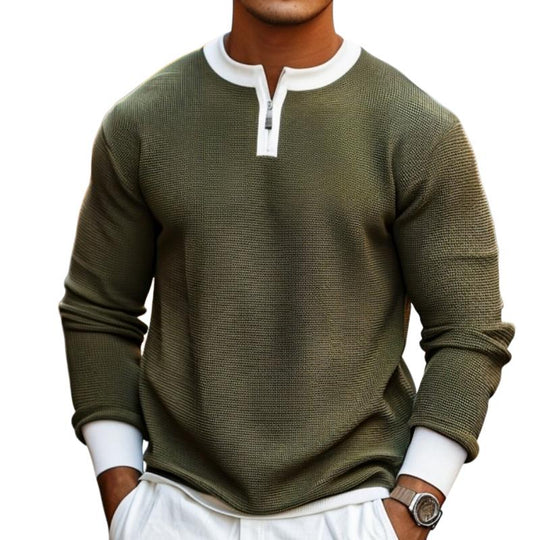 Casper Miesten Värilohko Vetoketjupullover