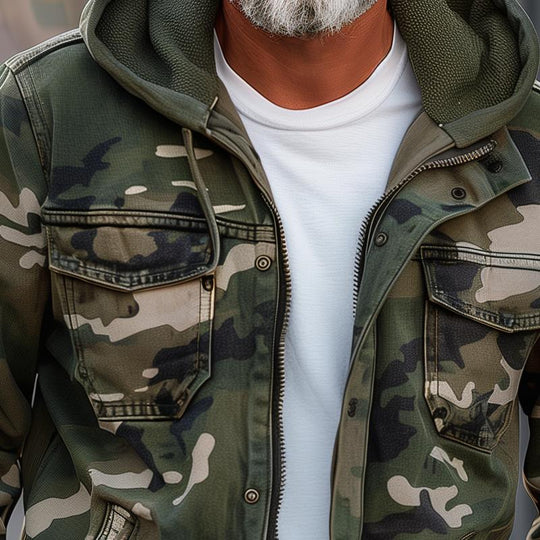 Kalle | Tyylikäs Camo-tyylinen Huppari ja Takki