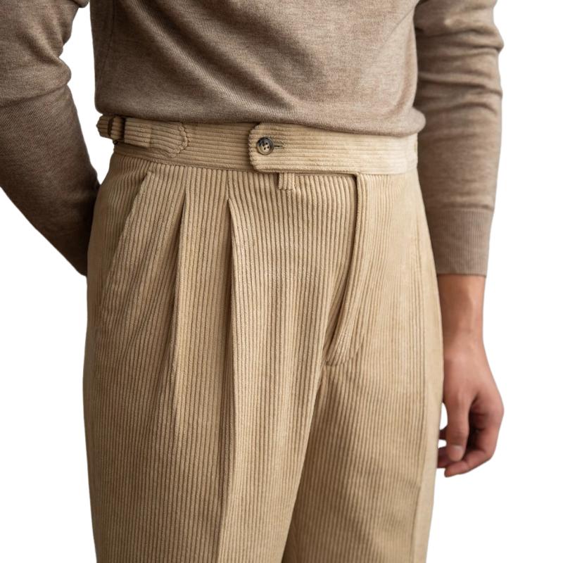 Miesten Tyylikkäät Vintage Corduroy Napoli-housut